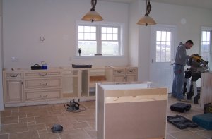 Kitchen Cabinetry Under Construction
